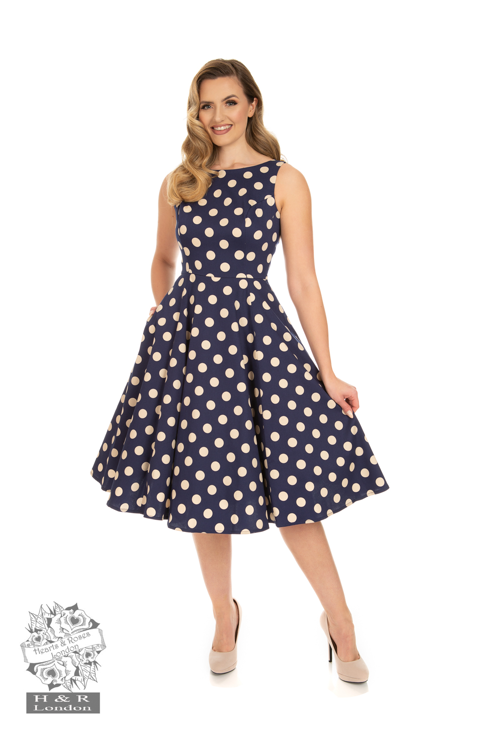 Mia Polka Dot Swing Dress